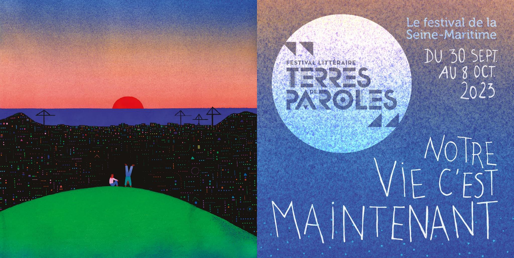 Affiche festival terres de paroles - Seine-Maritime