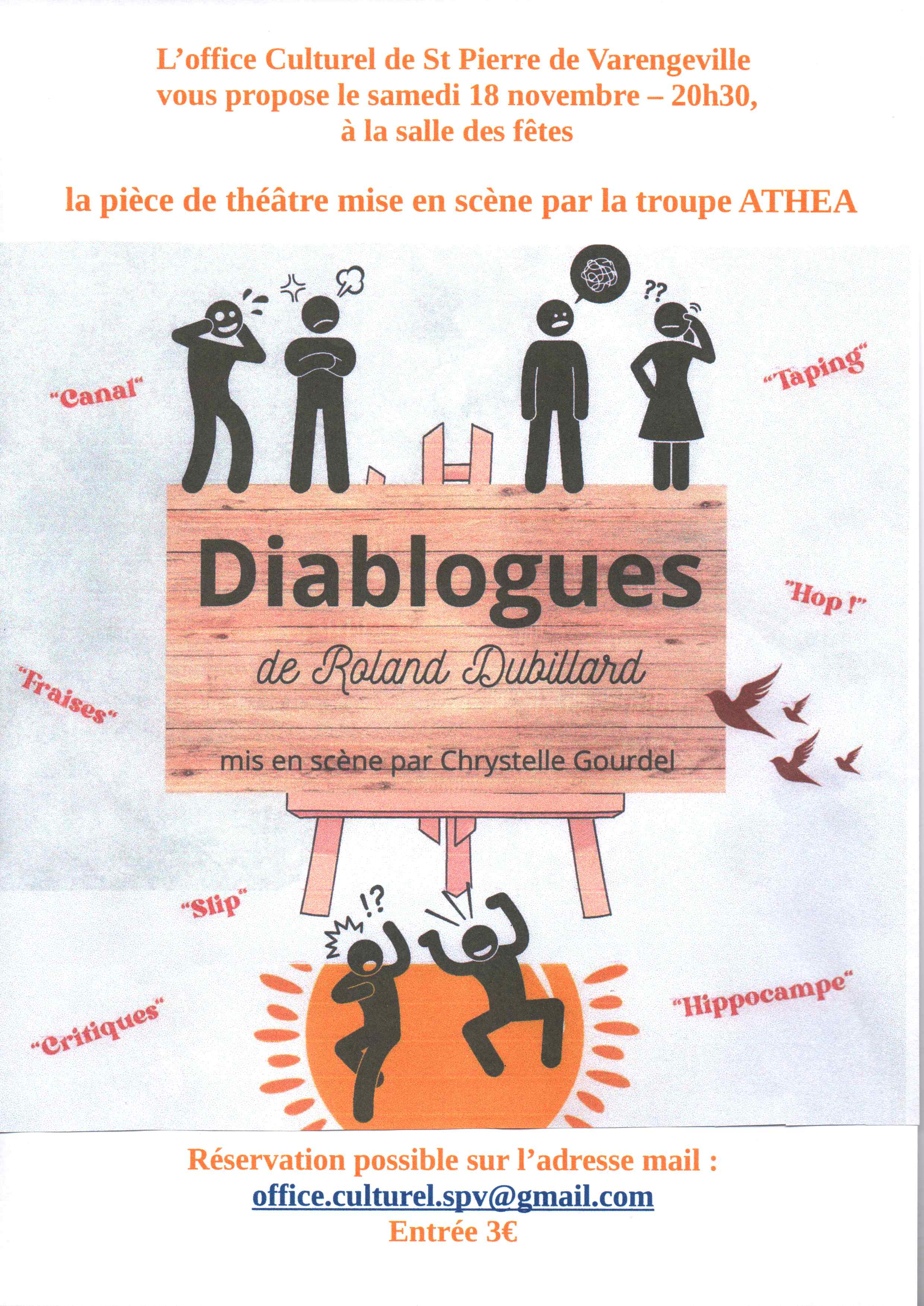affiche pièce les diablogues