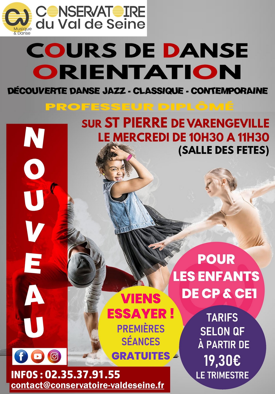 cours danse conservatoire val de seine à saint pierre