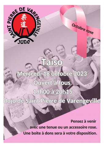 Le Judo Club Varengevillais se mobilise pour Octobre rose