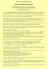 Avis d'enquête publique 